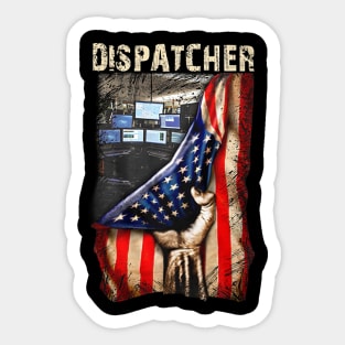 Dispatcher Flag Sticker